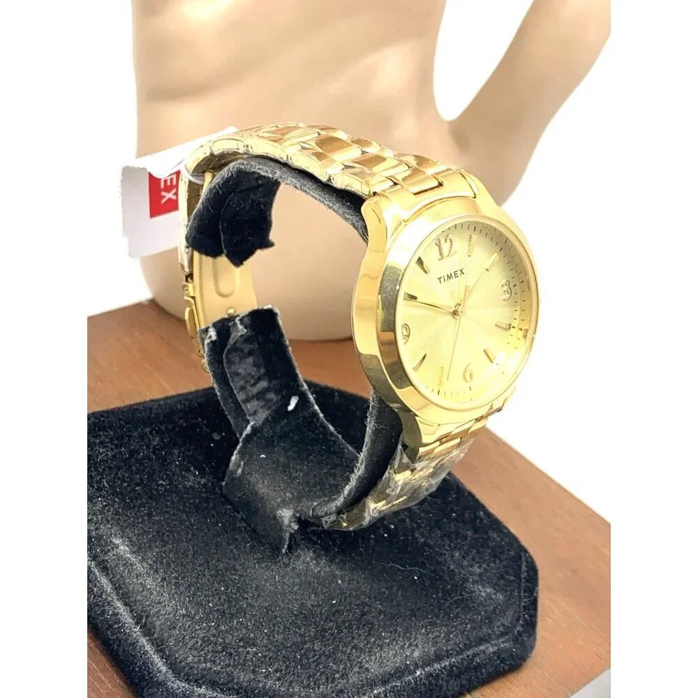 Timex Women's Watch TW2V36000 Quartz Gold Stainless Steel 32mm